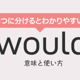 もう迷わない！wouldの意味と使い方は3つに分けるべし！