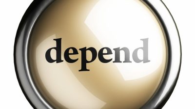 “depend”や”depend on”の意味や使い方を例文付きで解説