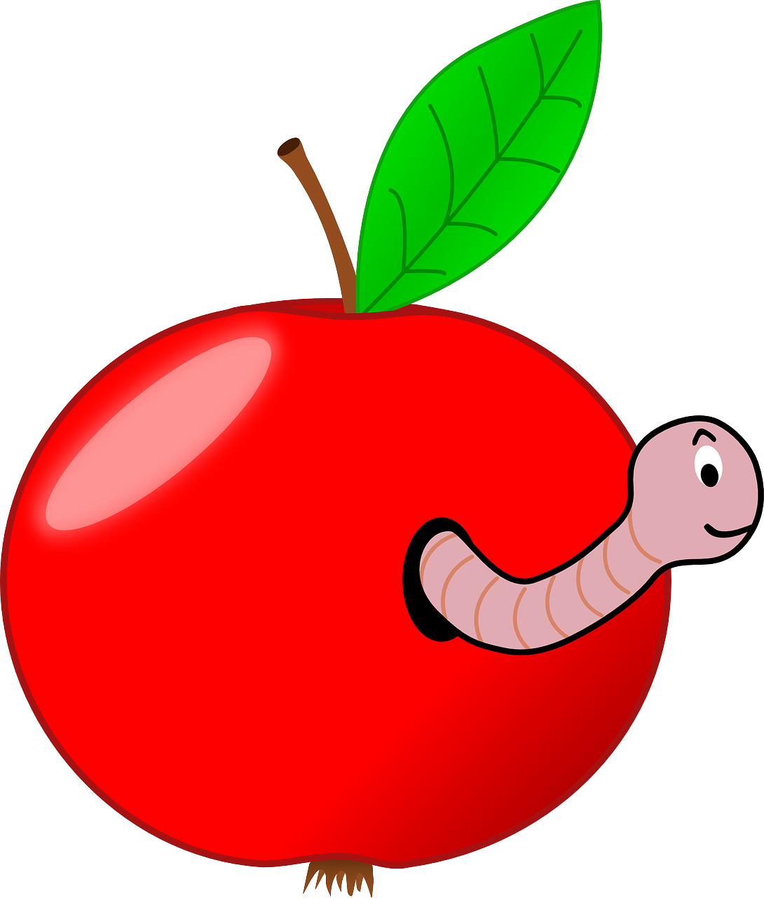 worm in the apple