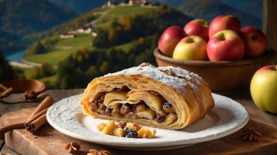 ドイツのお菓子「シュトルーデル」はフルーツやナッツたっぷりのペストリー！