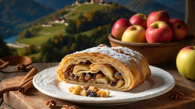 ドイツのお菓子「シュトルーデル」はフルーツやナッツたっぷりのペストリー！