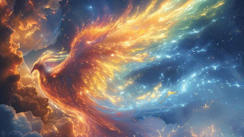 火の中から蘇る伝説の鳥「フェニックス（Phoenix）」は不死の象徴