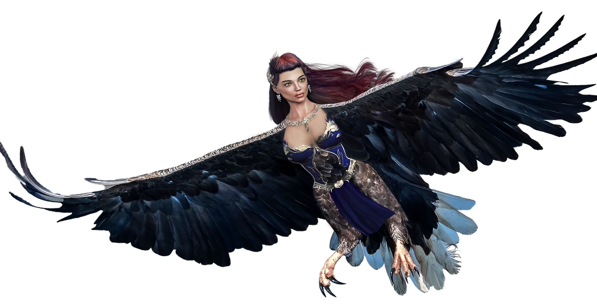 世界の神話～鳥の体と女性の顔を持つ風の精霊「ハーピー」