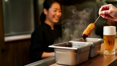 串カツ屋店員｜二度づけ禁止の案内からメニュー説明まで！お役立ち英単語とロールプレイング