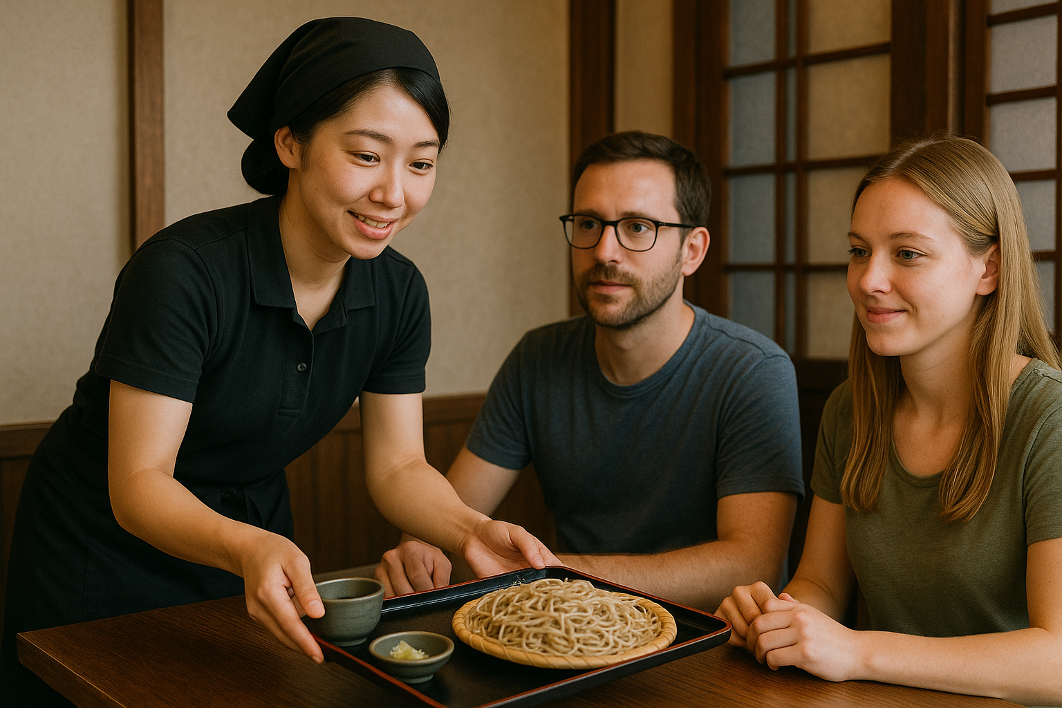 蕎麦屋店員の主な業務内容