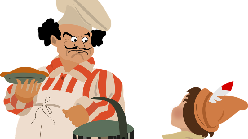 オノマトペ【ペコペコ】の英語。2つの表現Hungry / Bowing repeatedlyを紹介