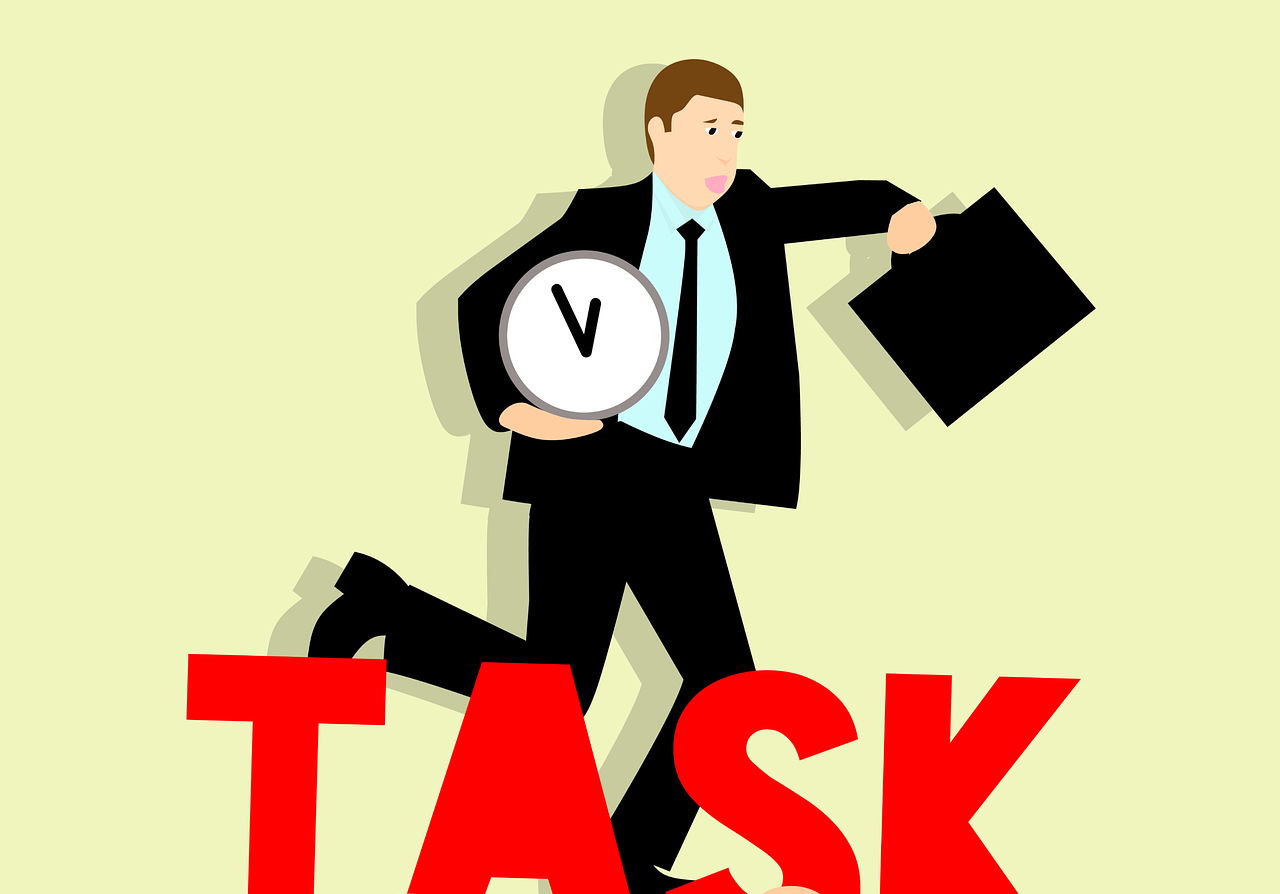 「ドタバタ」の英語Busyの例文