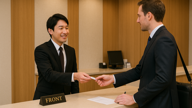 日本のビジネスホテルスタッフ｜お役立ち英単語と英語ロールプレイで即戦力アップ！