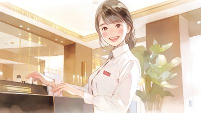 アニメ・ゲームコラボホテルスタッフ お役立ち英単語とロールプレイング