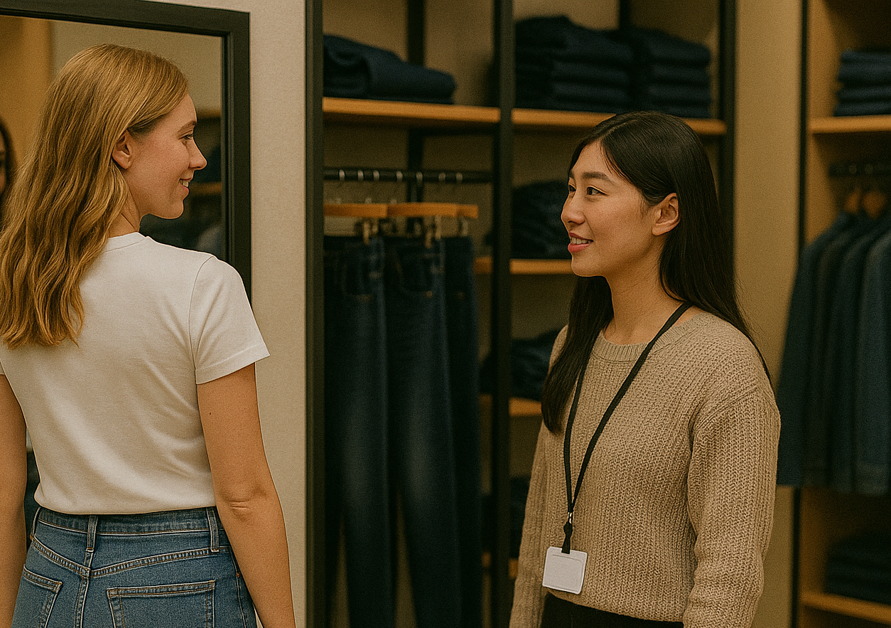 デニム売り場で使える英語フレーズ