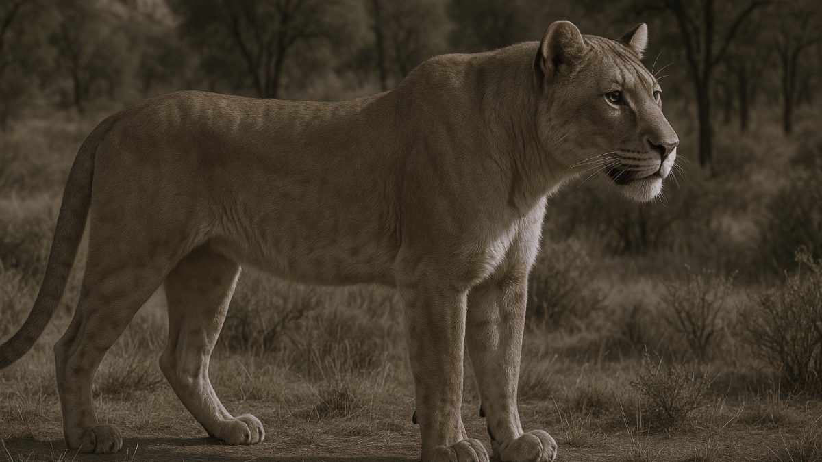 世界の絶滅動物「アメリカライオン」幻の大型ネコ科動物