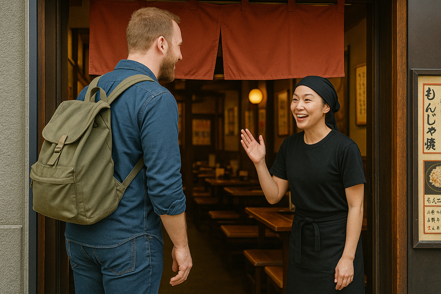 もんじゃ焼き屋店員とは？