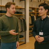 メンズファッション売り場店員｜サイズ案内からスタイリング提案まで！お役立ち英単語とロールプレイング