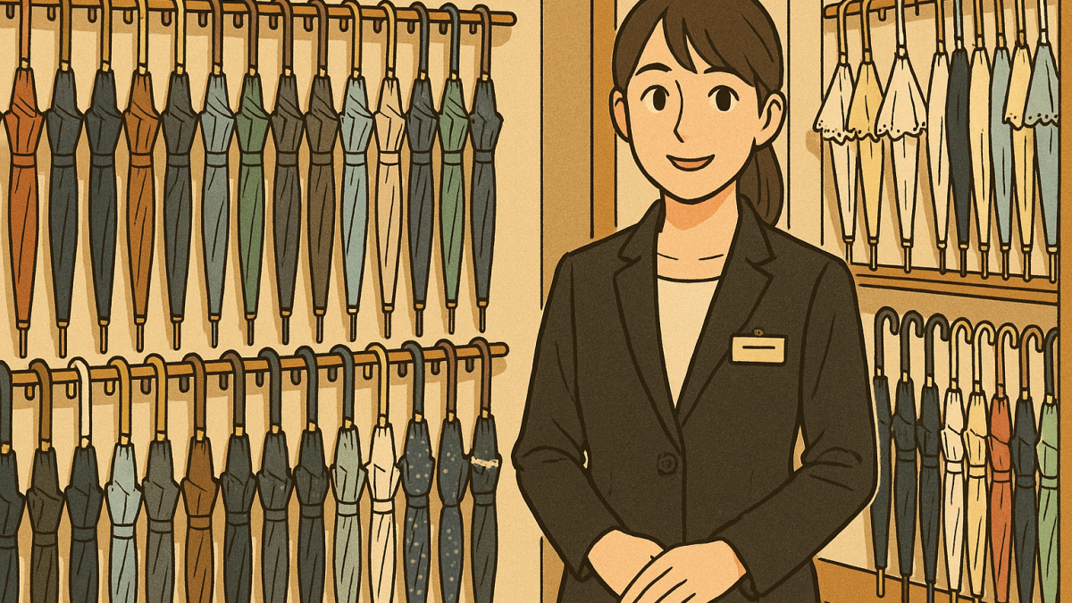 傘売り場店員の仕事を英語で説明！業務内容や日本の傘文化をわかりやすく紹介