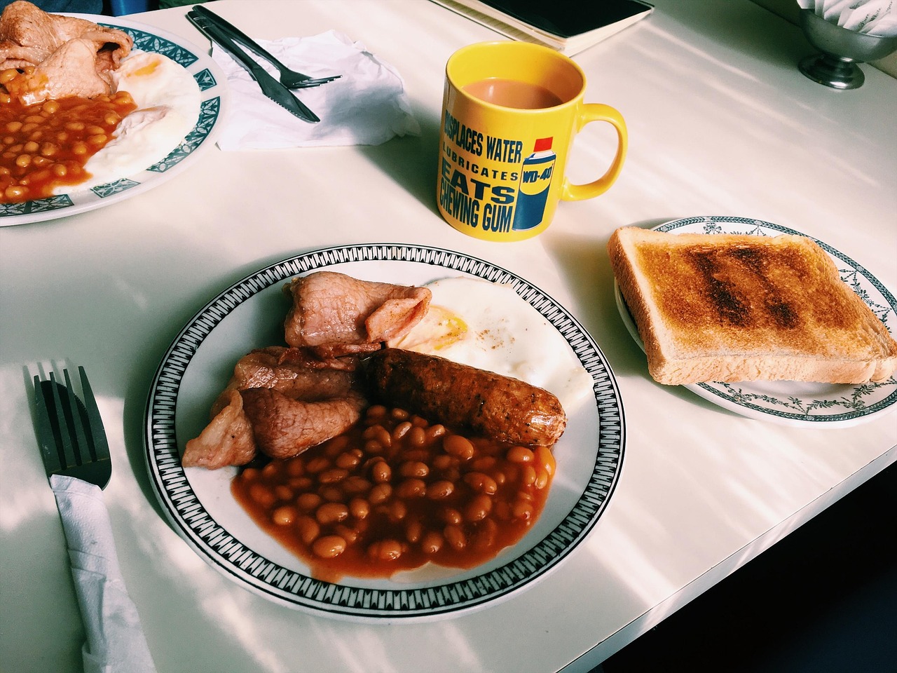 イギリス朝食の英語
