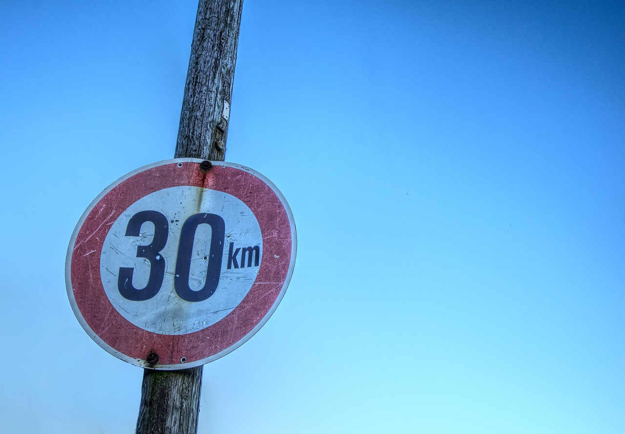 制限速度は英語で speed limit