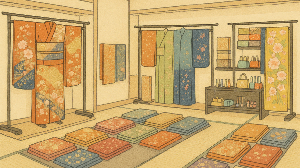 呉服店（着物専門店）店員｜柄や素材の説明から着付け案内まで！お役立ち英単語とロールプレイング