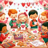 「気持ちを伝える日」バレンタインのカードを作ろう！ハートいっぱいの英語製作あそび