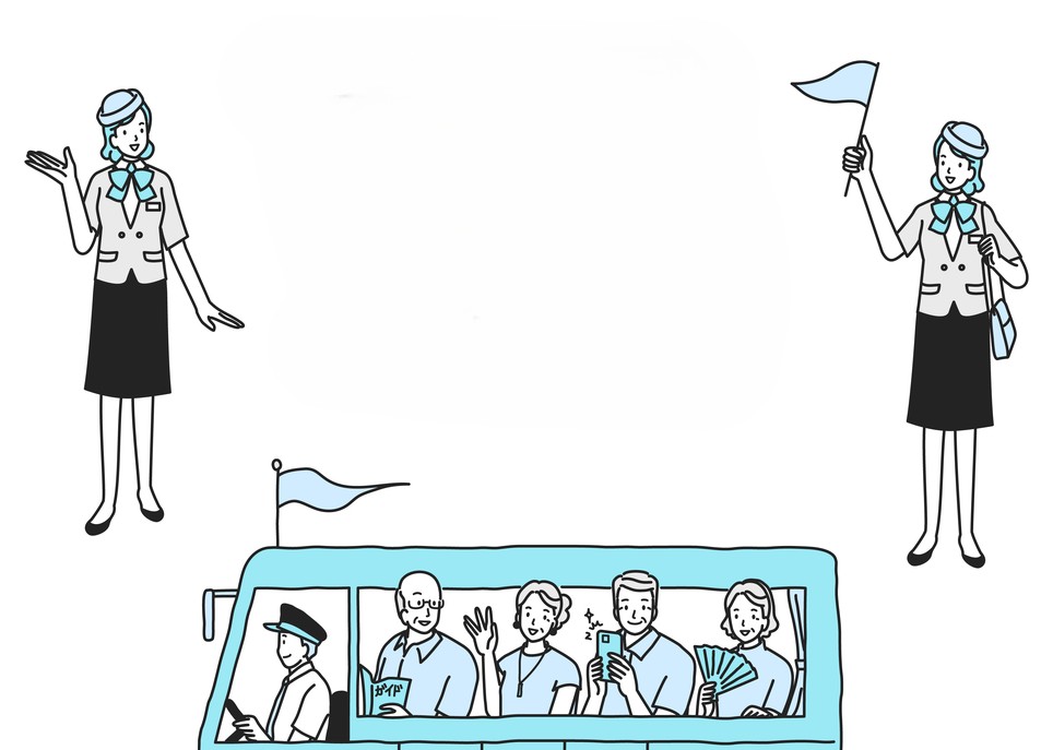 観光バスガイドで使える英語フレーズ