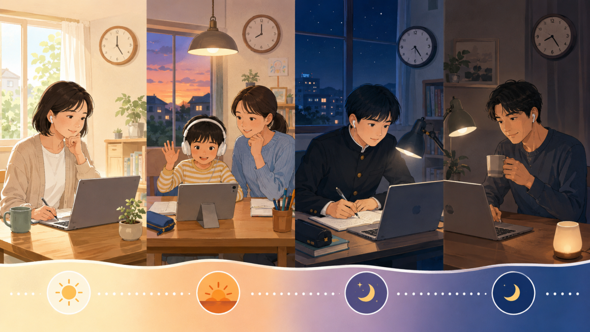朝?夜?——続く人はいつやってる? 続く家庭のリアルな1日