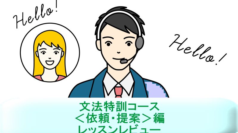「文法特訓コース＜依頼・提案＞編」を受講！英語講師が生徒・保護者目線でレッスンレビュー＆考察