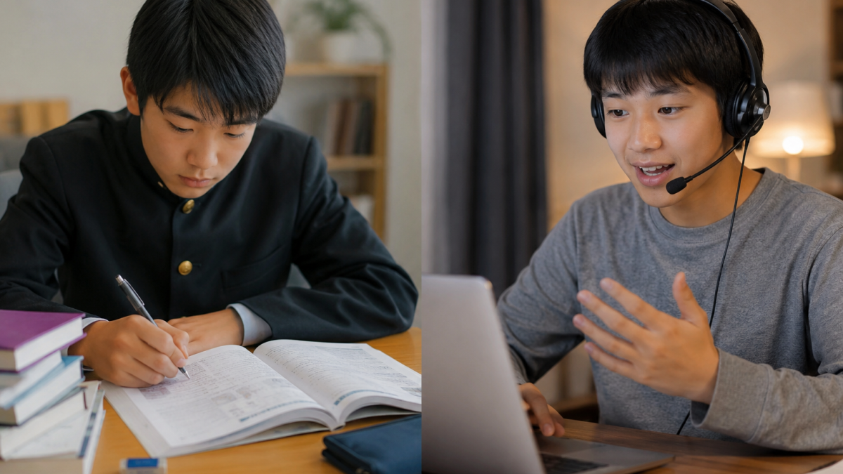 参考書とオンライン英会話、どっち？中学生158人のデータが示した「技能で分ける」という答え