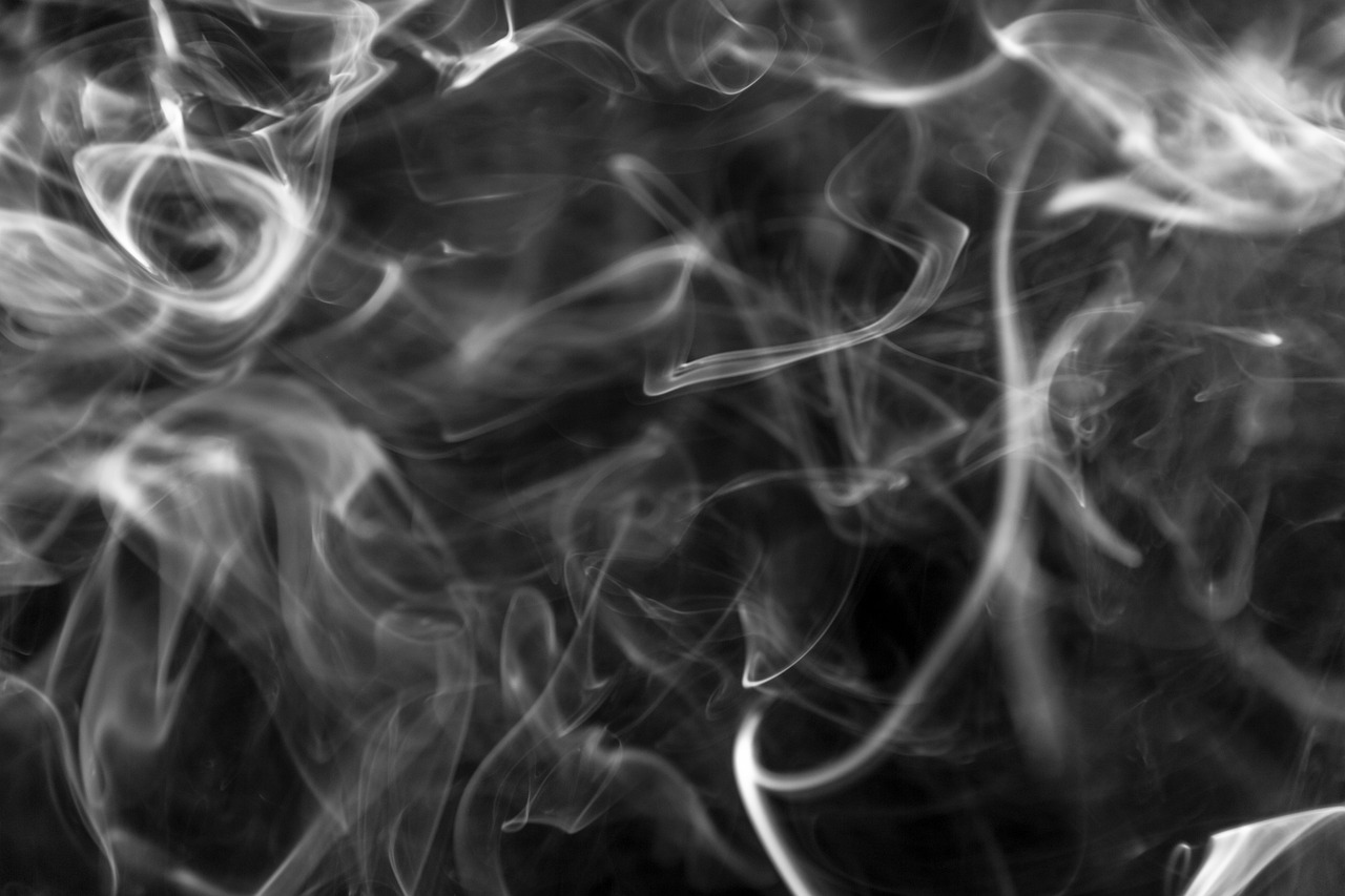 blowing smoke