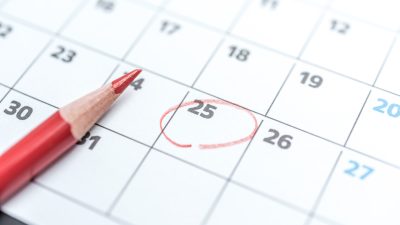 英語をやった日にカレンダーへ○をつけ続けた1年