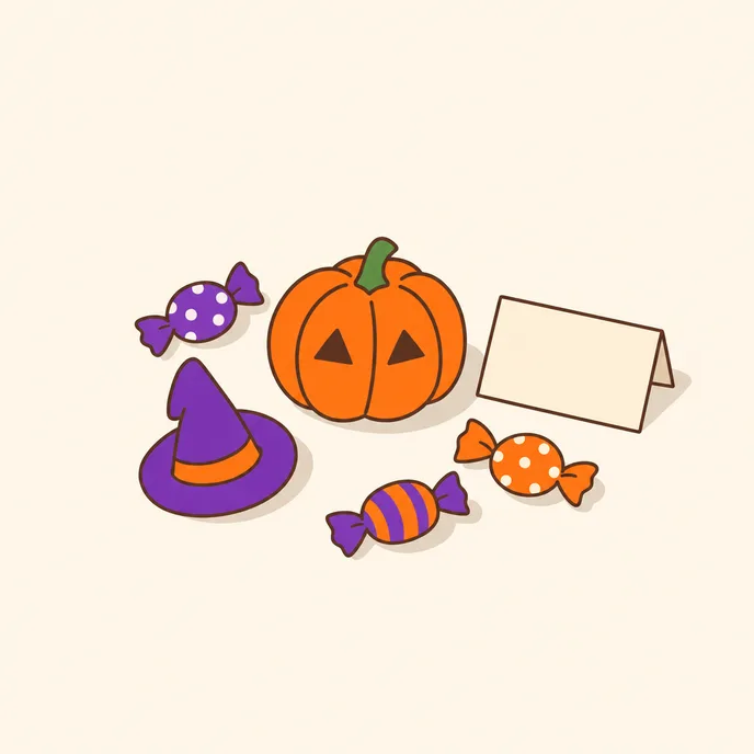 ハロウィン×ちょこっと英語のイメージ